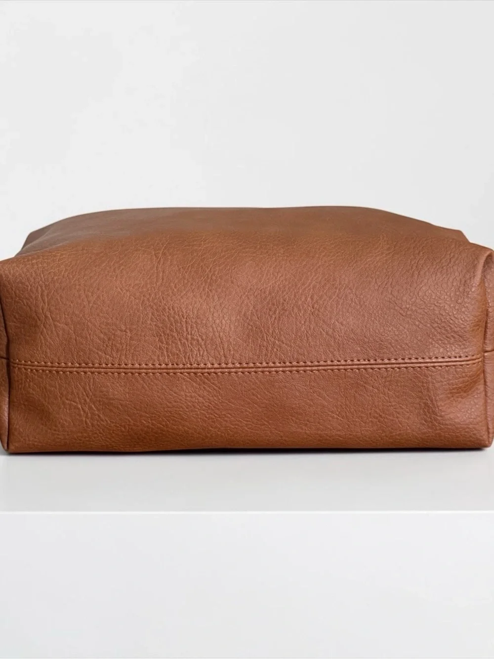 NWOT ALDO Large Brown Pebbled Travel Cosmetic Bag Makeup Toiletry Pouch! NEW!